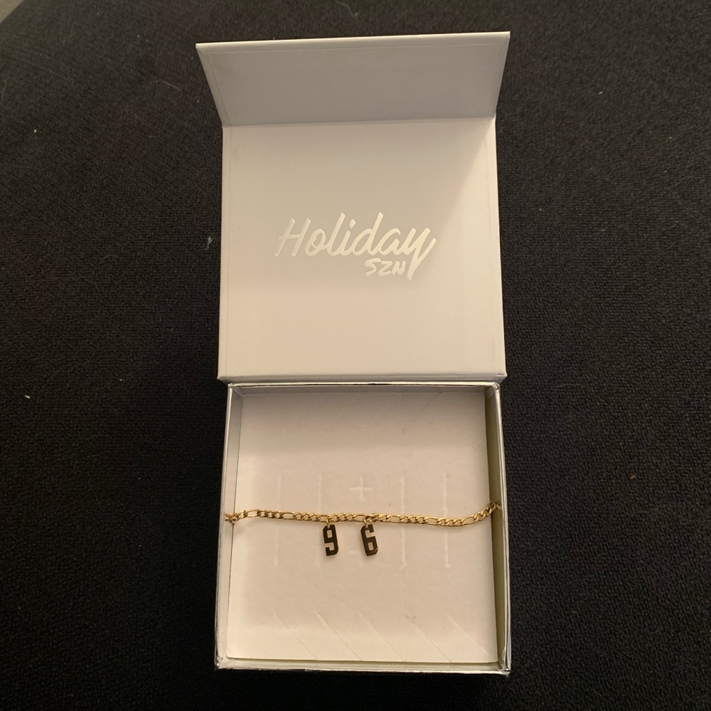 Vibe Szn Year Gold Anklet 1996